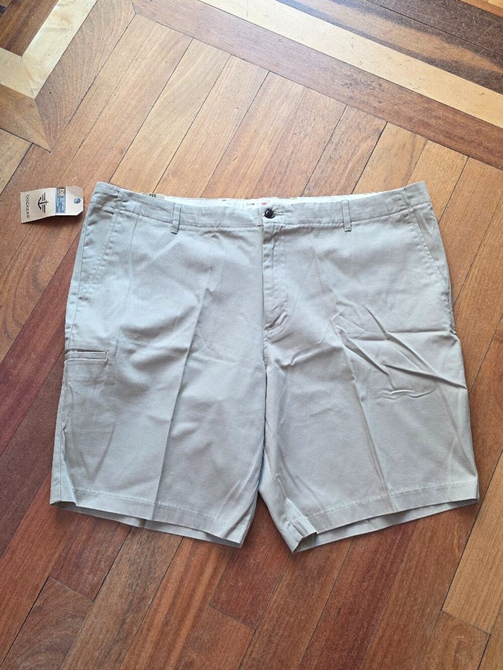 NWT Dockers Flat Front Soft Khaki Shorts Big & Tall Size 44
